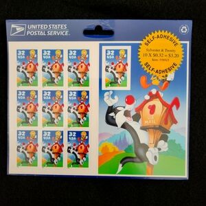 Sylvester & Tweety Vintage  Stamps